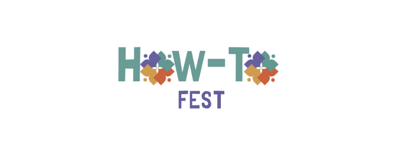 Logo that says "How-To Fest"