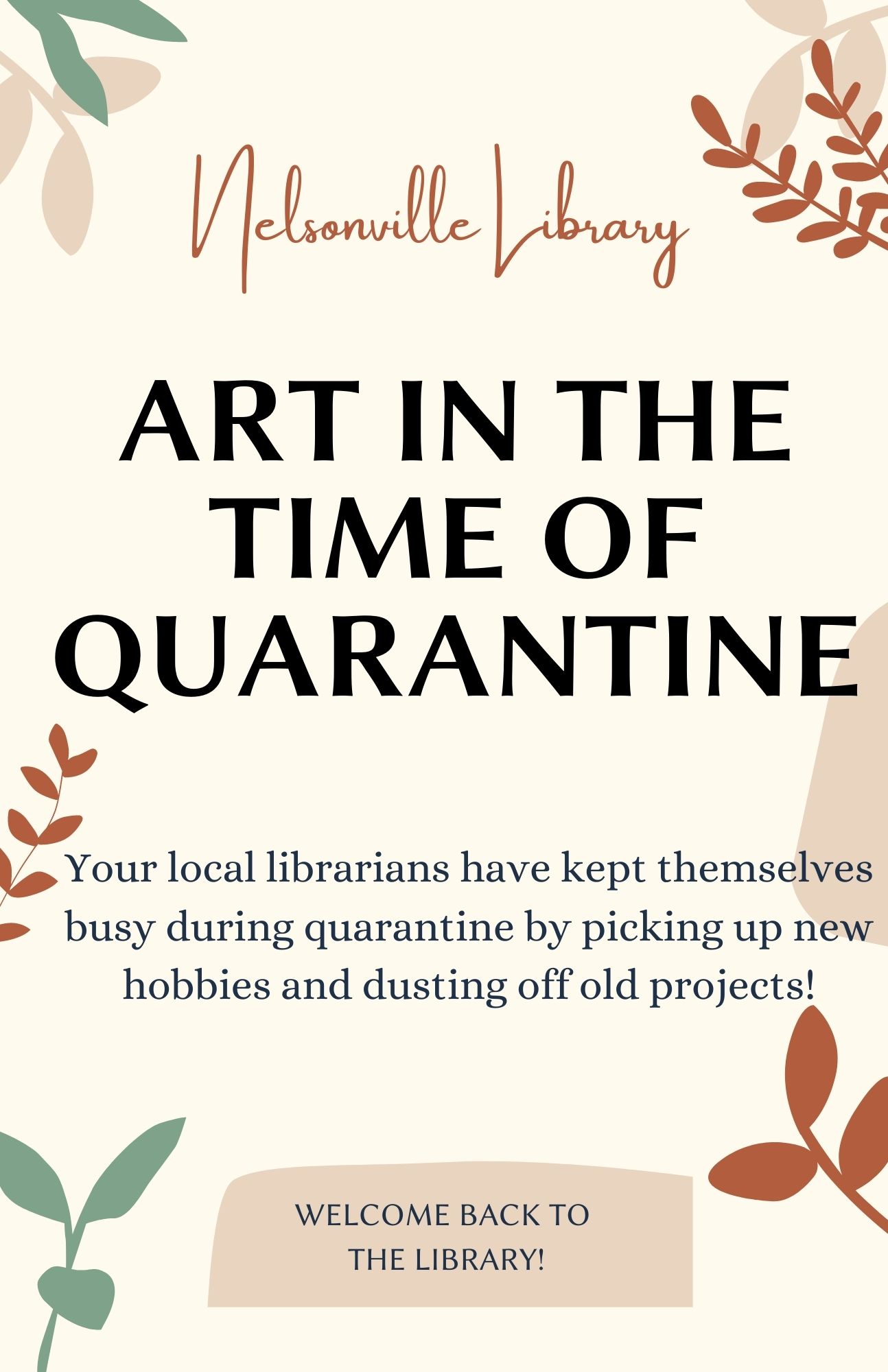 Art in the Time of Quarantine Flyer