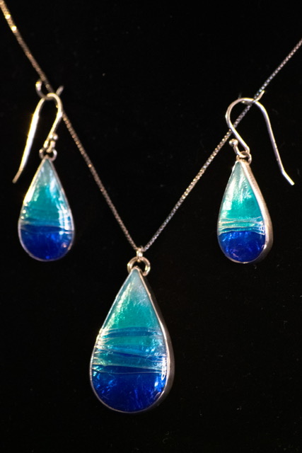Jewelry creation by featured artist, Olena Wilshanetsky.