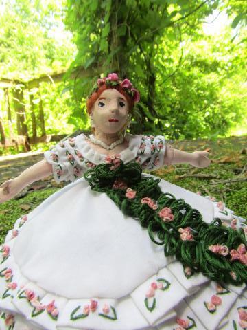 Image of a Doll Made by Guest Artist, Vivian Huggins