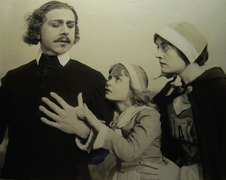 Film still from a 1917 silent movie version of The Scarlet Letter.
