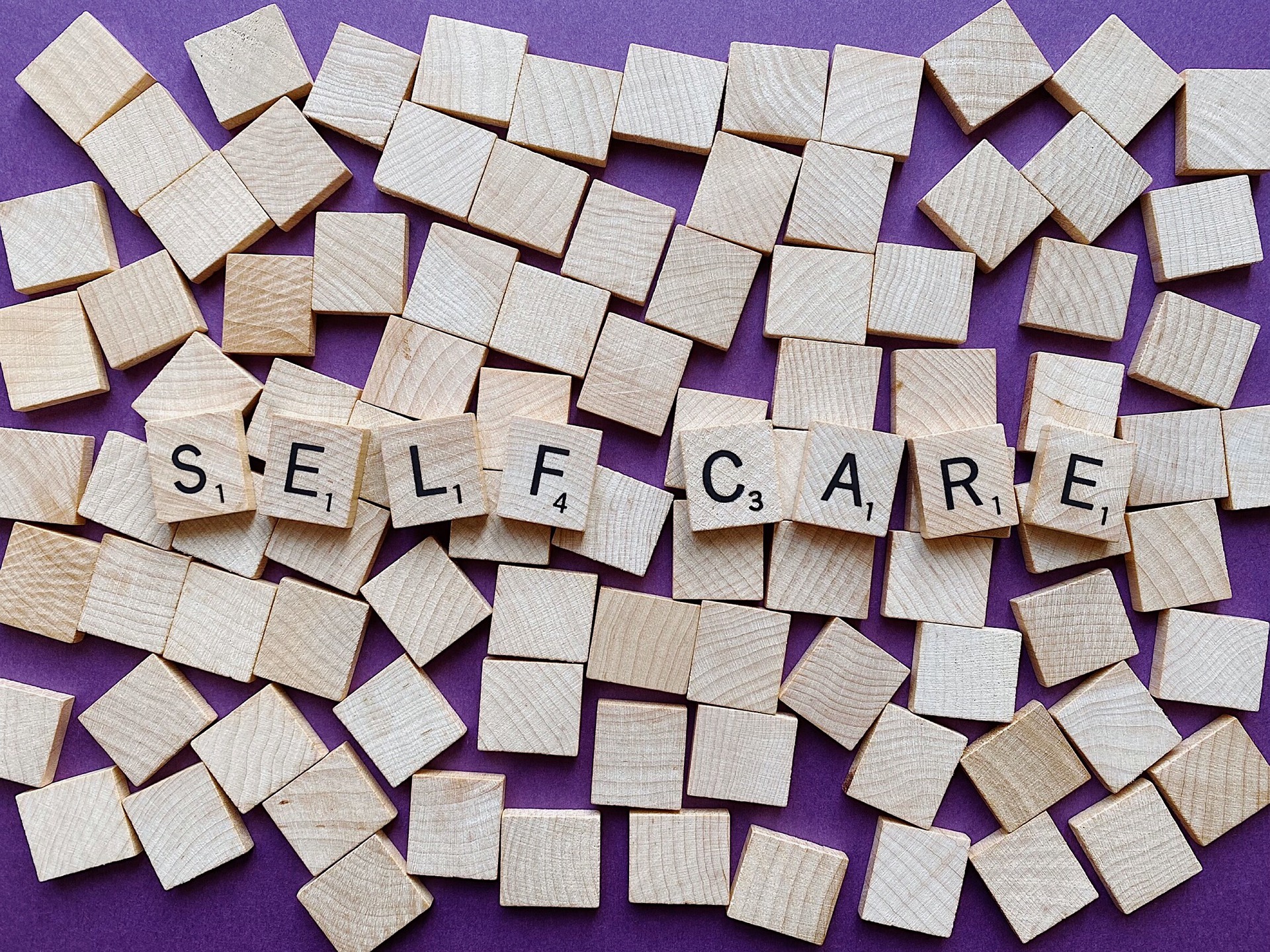 Self Care Scrabble Tiles