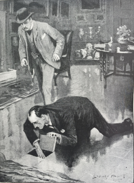 Original illustration from The Strand Magazine by Sidney Paget.