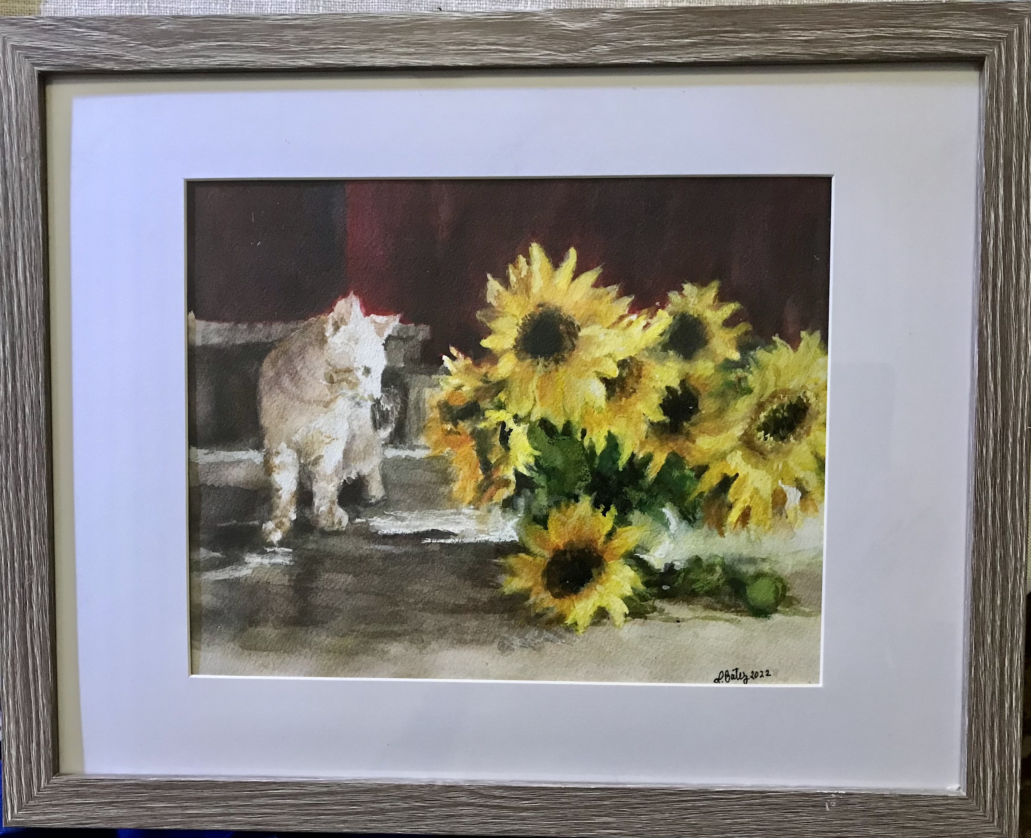Original watercolor painting by featured artist, Linda White Batey.