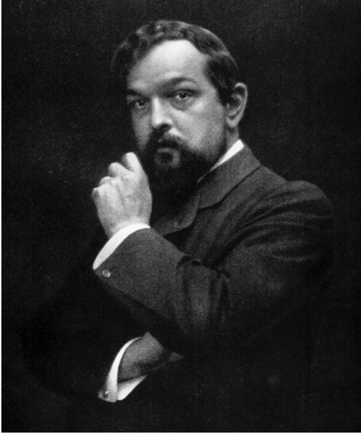 Archival image of featured composer, Claude Debussy.