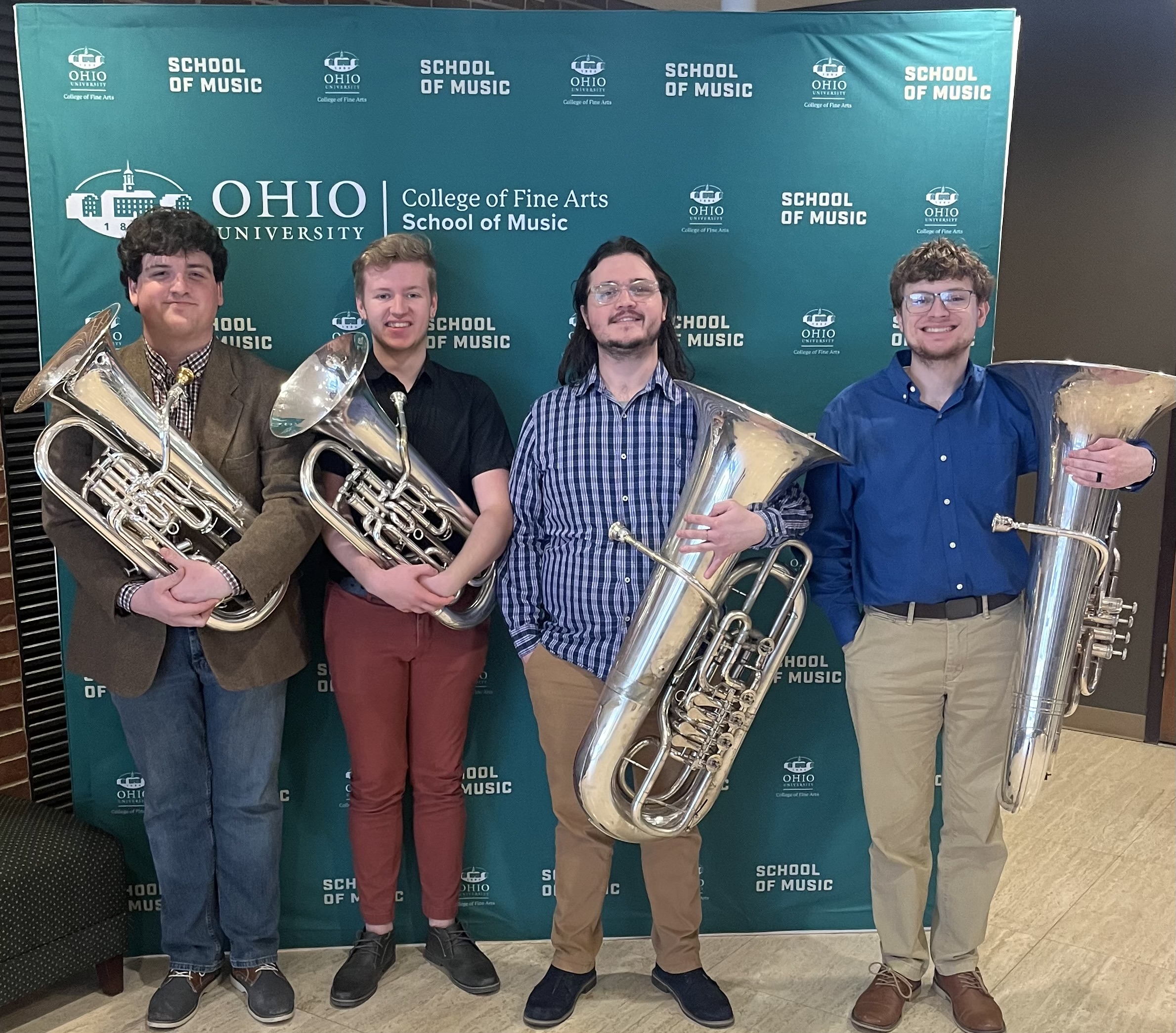 Featured performers, The Ohio University Euphonium and Tuba Quartet