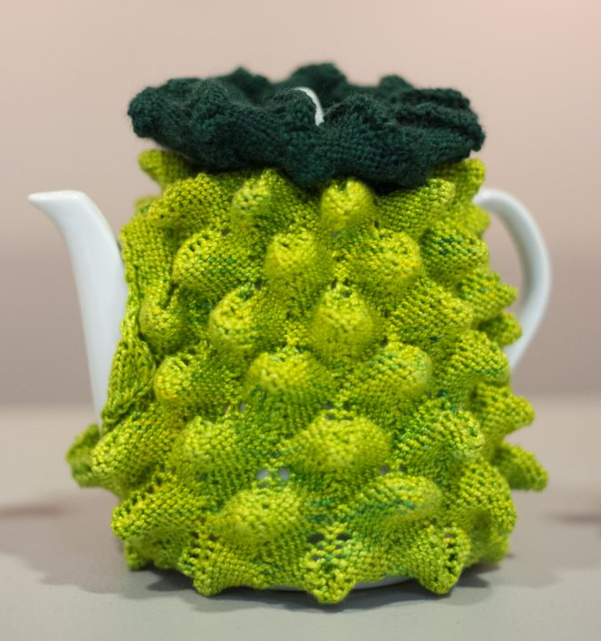 Pineapple tea cozy by Jodie Lucas.