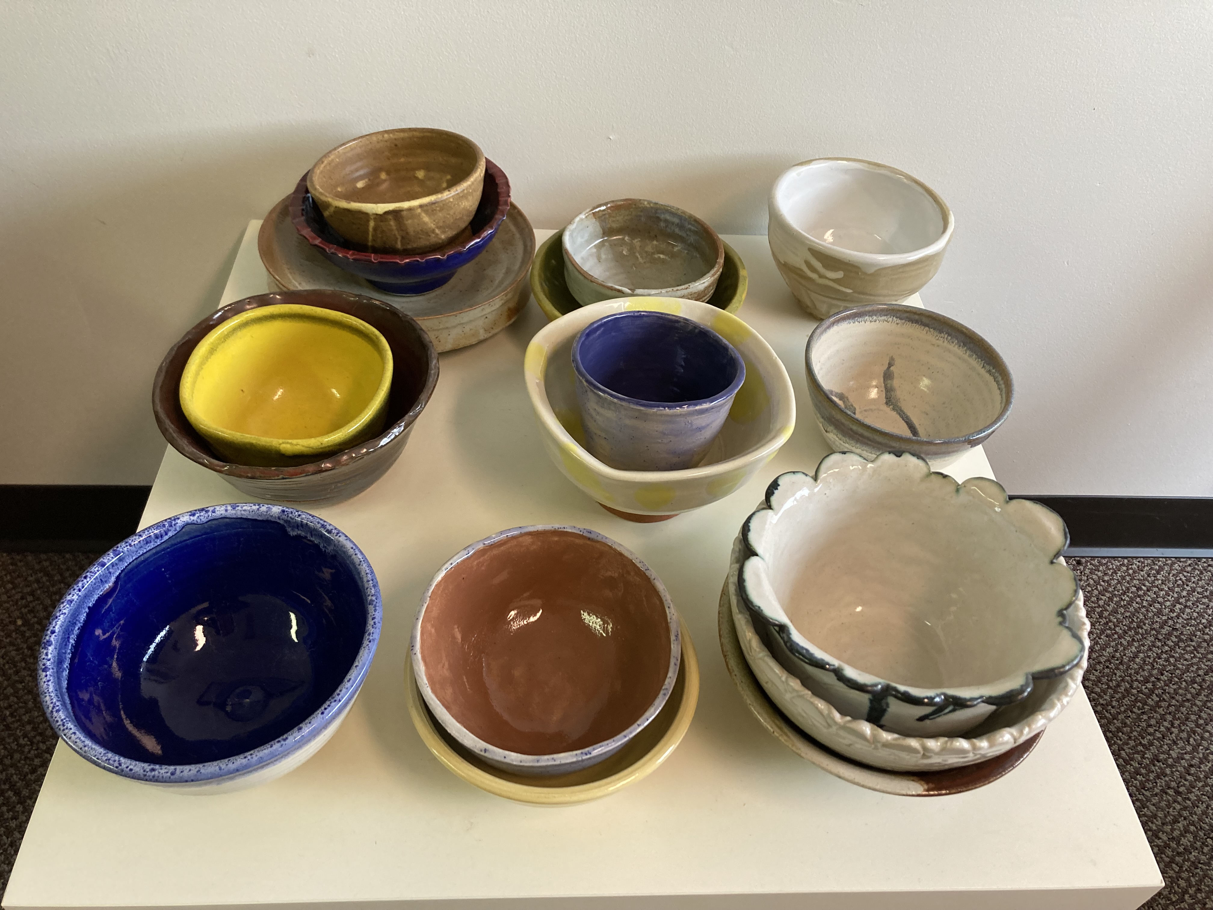 Image of pottery to be auctioned for charity fundraiser.