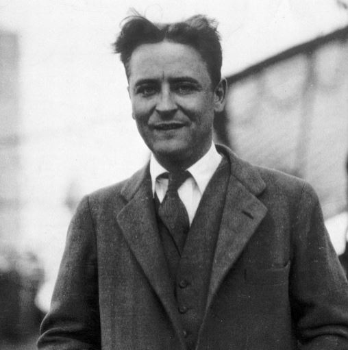 Archival image of featured author, F. Scott Fitzgerald.