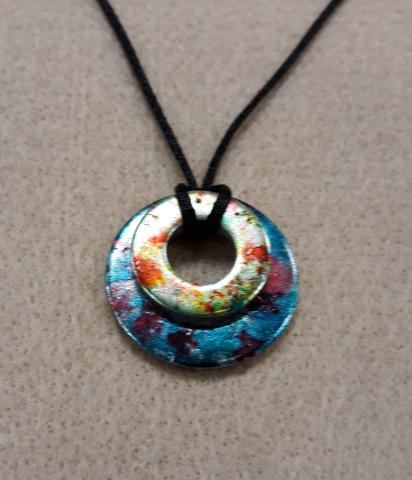 alcohol ink necklaces