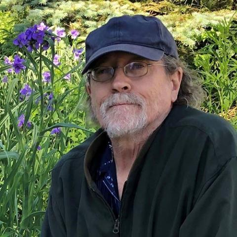 Image of guest poet and singer, Terry Hermsen.