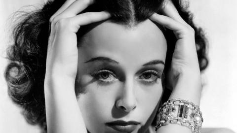 Image of starring actress in film, Hedy Lamarr.