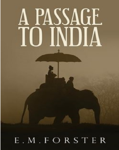 Cover of featured book, A Passage to India by E. M. Forster.