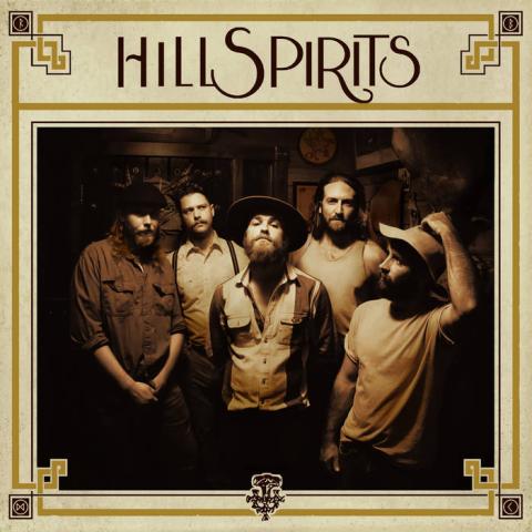 Cover of the Hill Spirits album with the band members pictured