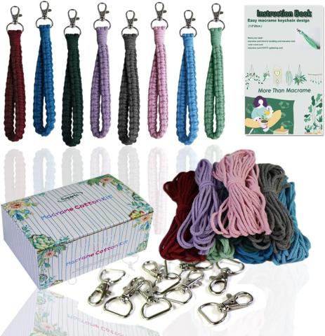 Macrame Keychain Kit, Supplies Needed