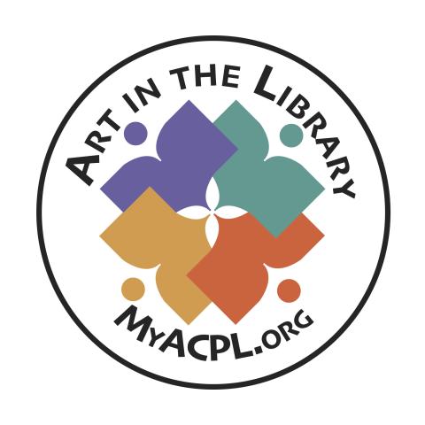 The official logo of our Art in the Library exhibit series.