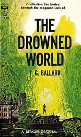 Cover of book under discussion, The Drowned World.