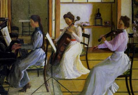 "The Trio, Tokyo Japan" by  Lilla Cabot Perry.