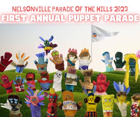 Puppets made during Parade of the Hills 2023