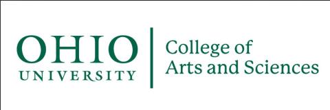 Logo for the College of Arts & Sciences at Ohio University.