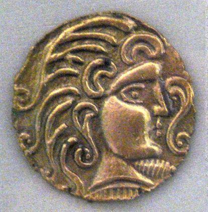 Coin minted in the Celtic La Tene Iron Age.