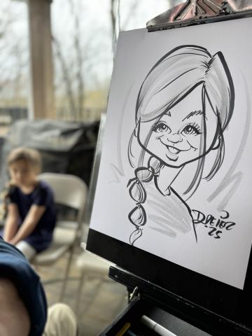 caricature of a girl
