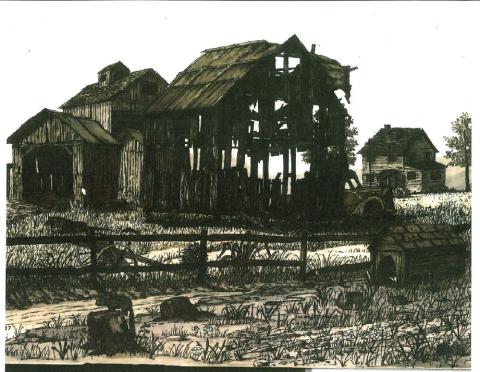 Landscape by featured artist, Chris Melfi.