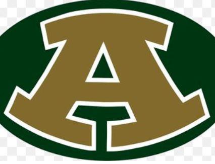 Logo for Athens High School, where the art students are from.