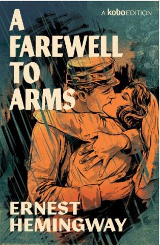 Cover of featured book, A Farewell to Arms.