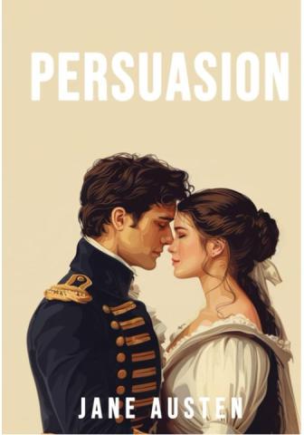 Book cover of featured book, Persuasion by Jane Austen.