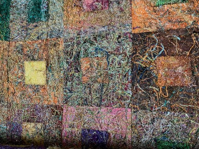 Detail of Fiber Art Piece by Lanna Galloway