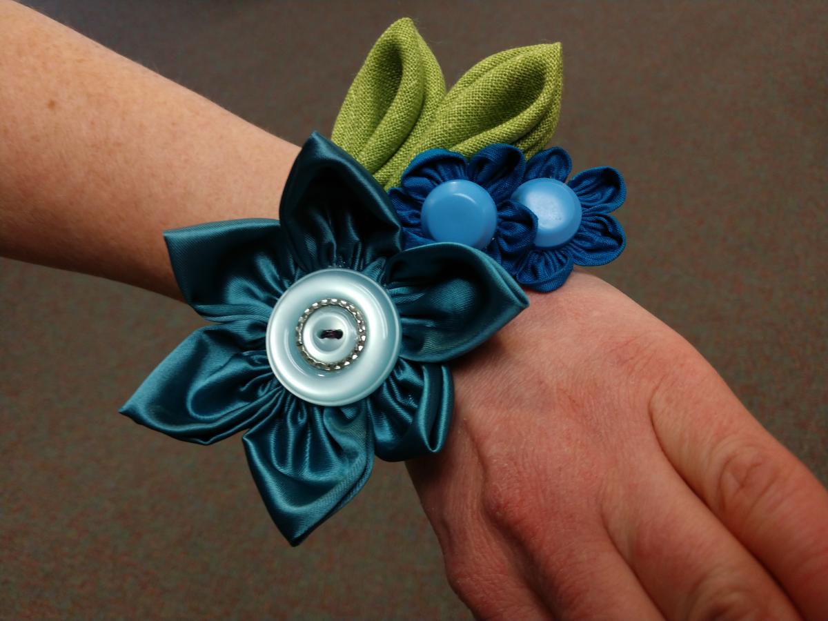 Fabric Flower Corsage