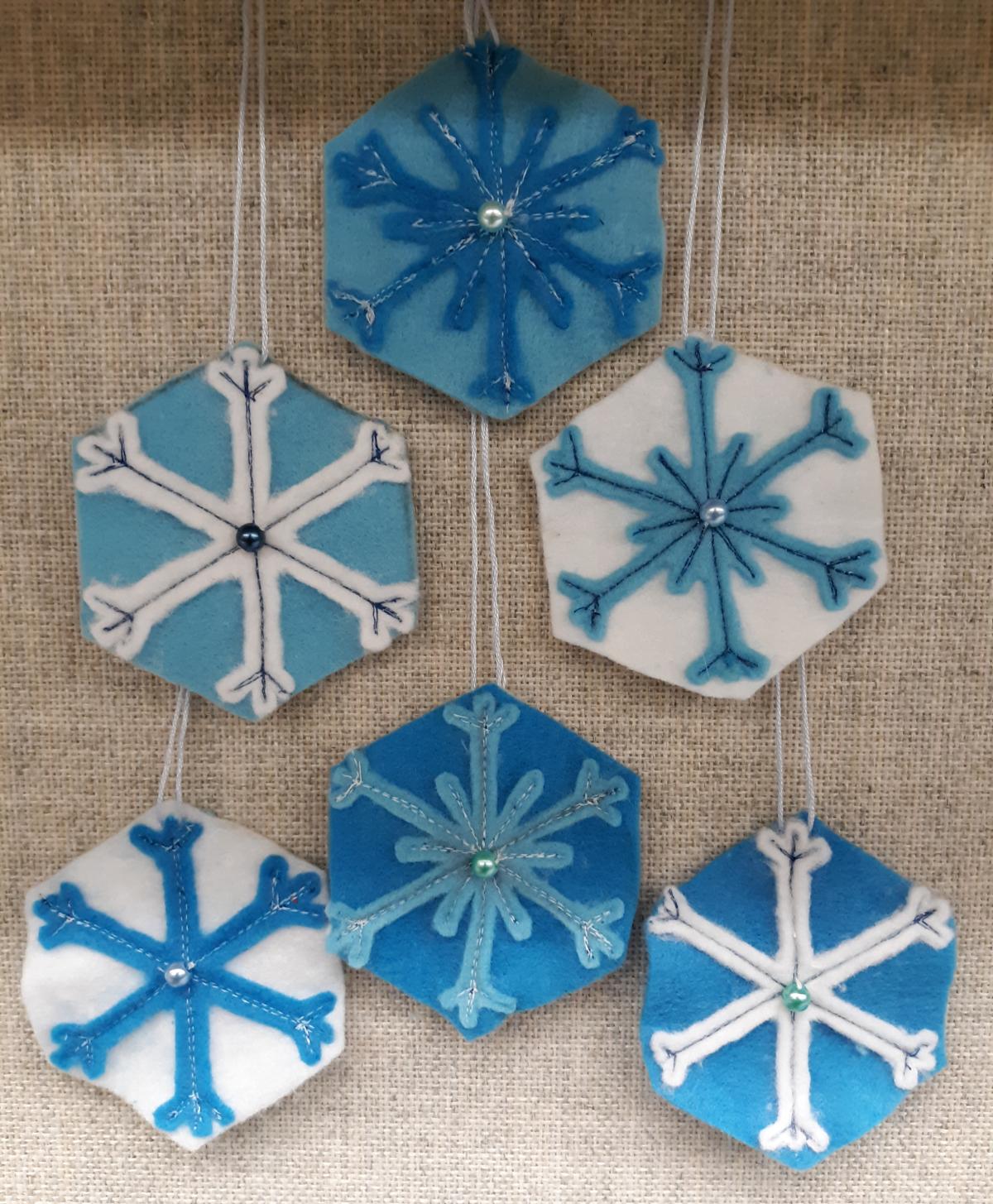 Felt Snowflakes