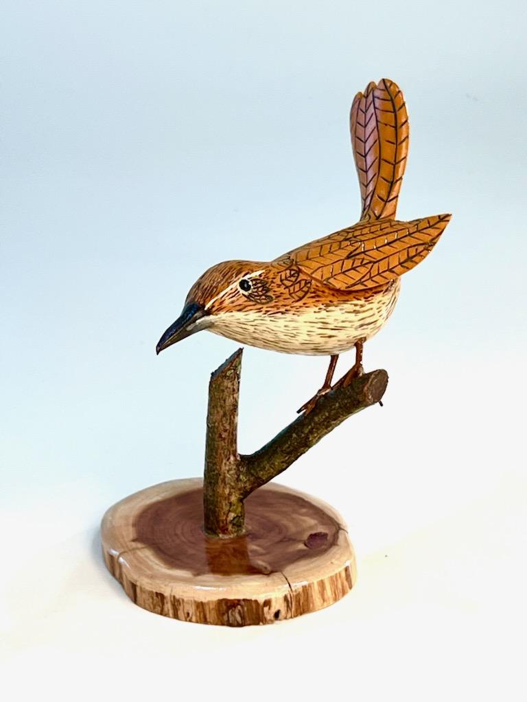 Image of wood sculpture by featured artist, Steve Norris.