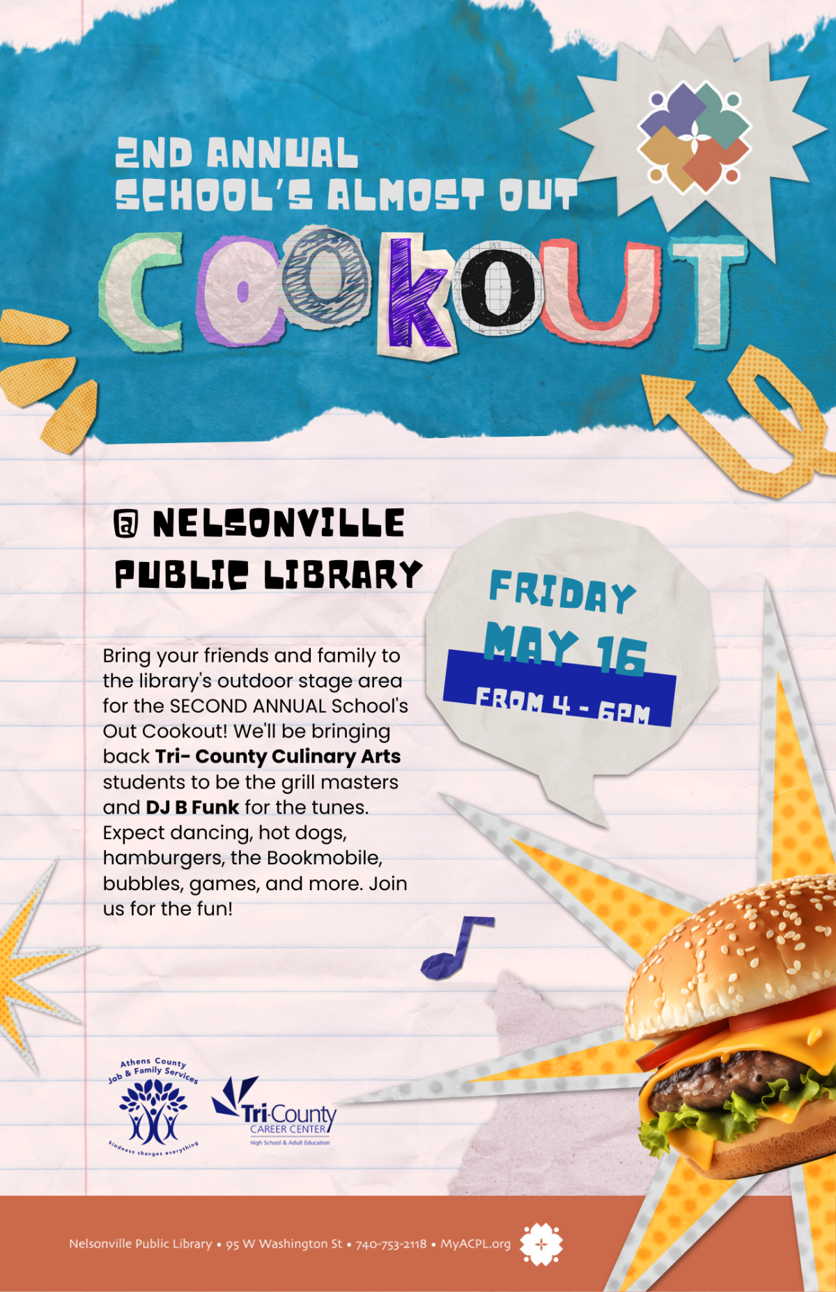 School's Out Cookout Promotional Flyer