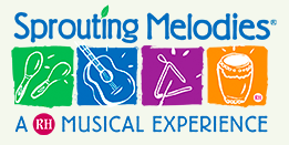 Multi-colored Sprouting Melodies logo