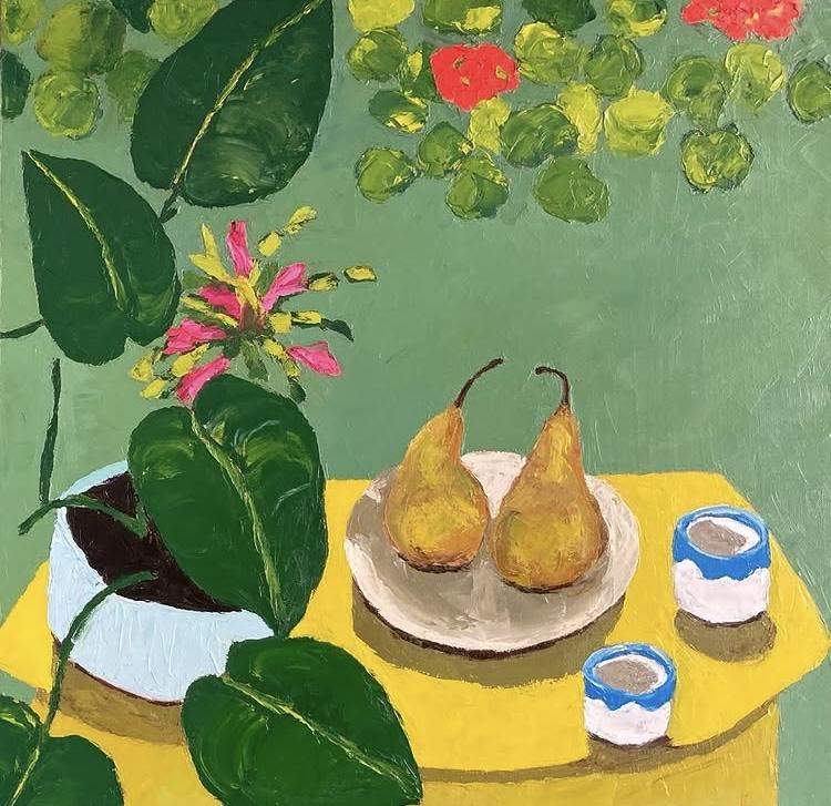 Painting by featured artist, Mary Chamberlain.